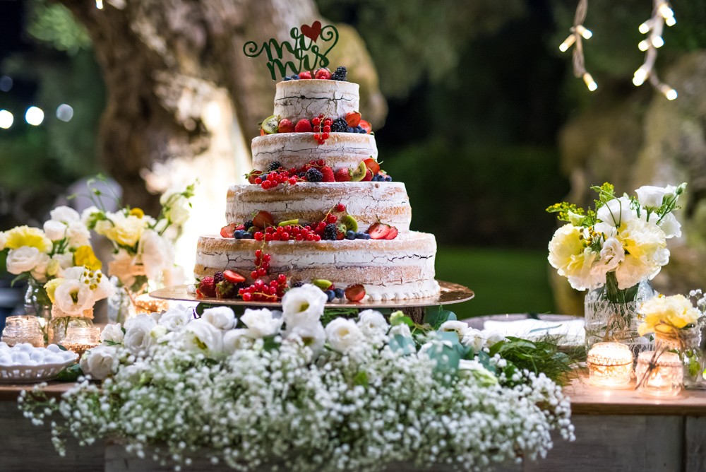 Fotografie Hochzeitstorte Naked Cake